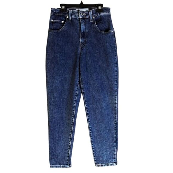 Levi's Silver Tag High Rise Dark Wash Mom Jean Size 27 📦 - Picture 1 of 12